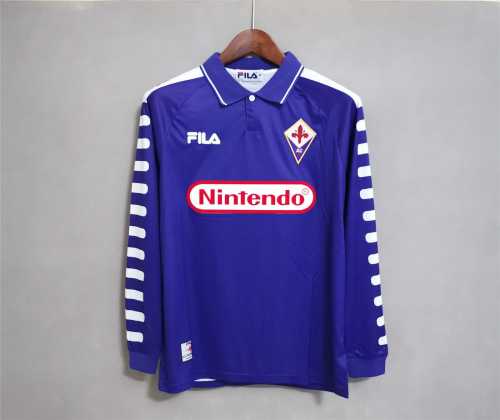 FIO H 98-99 ML 98/99 Fiorentina Home Retro Long Sleeve