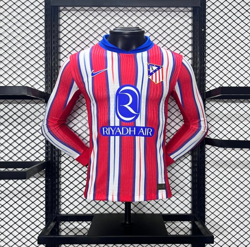 24/25 Atletico Madrid Home Long Sleeve