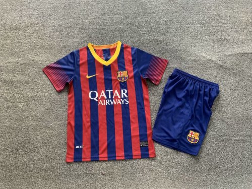 cc1649a6 13/14 Barcelona Home Retro Kids Kit