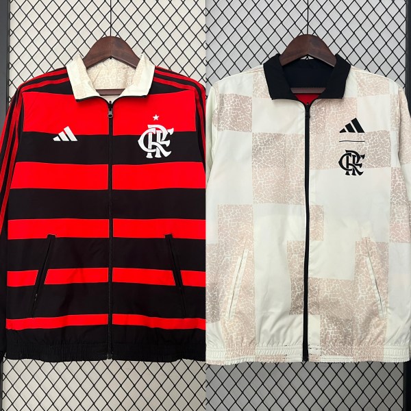 Flamengo Red & Black & White Reversible Jacket