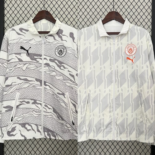 Manchester City White Reversible Jacket