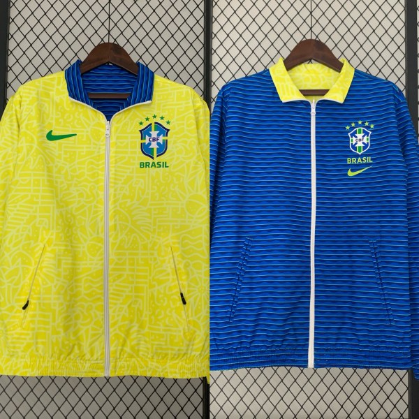 Brazil Yellow & Blue Reversible Jacket