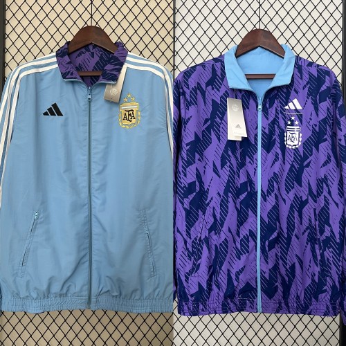 Argentina Light Blue & Purple Reversible Jacket