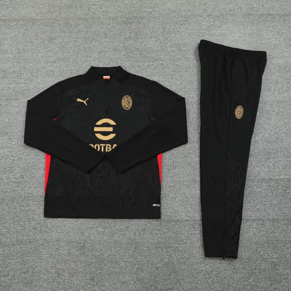 24/25 AC Milan Black Tracksuit