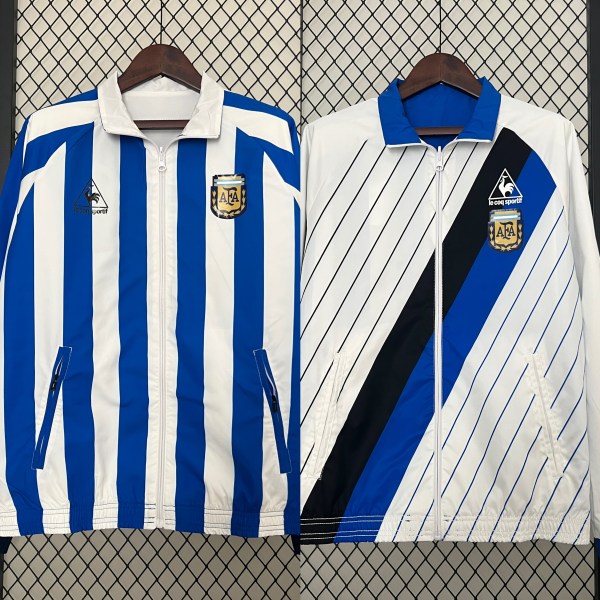 Argentina White & Light Blue Reversible Jacket