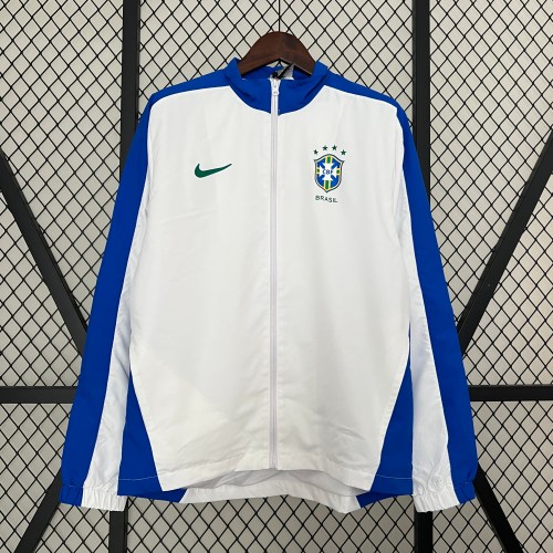 Brazil White Windbreaker