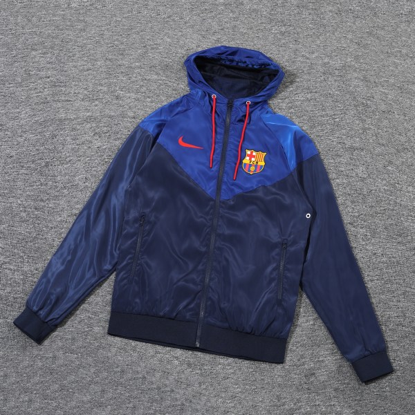 Barcelona Dark Blue Windbreaker