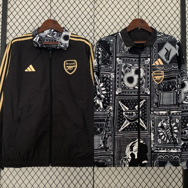 Arsenal Black Reversible Jacket