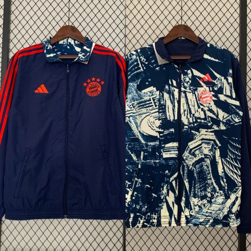 Bayern Munich Blue Reversible Jacket