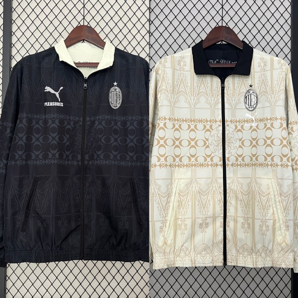 AC Milan Black & Beige Reversible Jacket