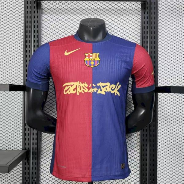 24/25 Barcelona Home Player Version Cactus Jack Edition